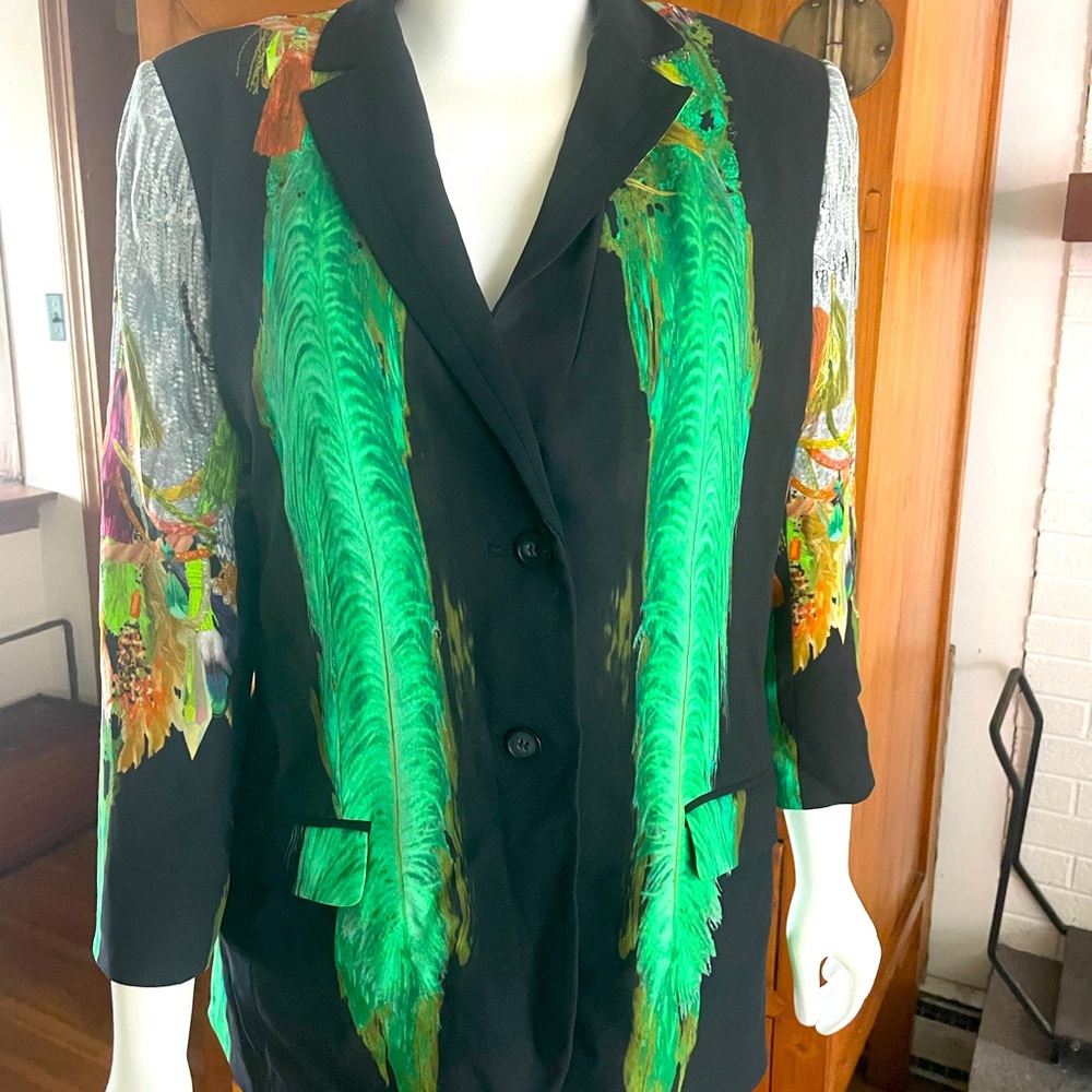 ARTELIER Nicole Miller Silk Blazer. sz L